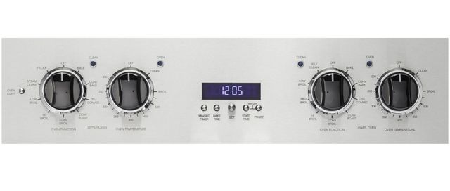 Viking® 7 Series 30" Stainless Steel Double Electric French Door Oven-1