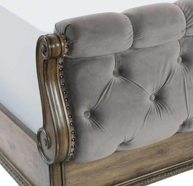 Homelegance® Rachelle Gray/Weathered Pecan Queen Panel Bed-3