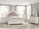 Homelegance® Baylesford Antique White/Gray Queen Upholstered Panel Bed-1