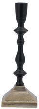 A & B Home Black/Gold 2 Tone Candle Holder-1