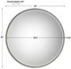 Uttermost® Stefania Antiqued Silver Leaf Round Mirror-2