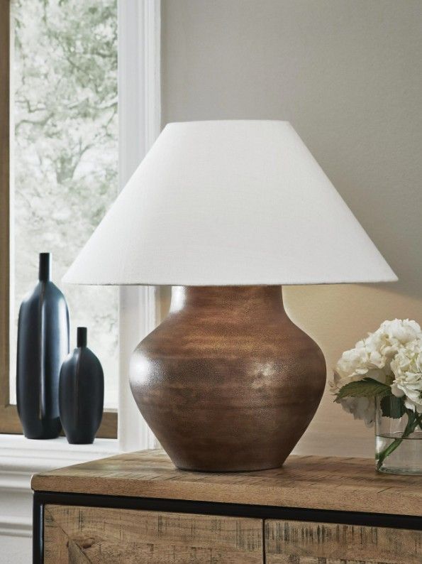 Signature Design by Ashley® Whitham Antique Copper Table Lamp-1