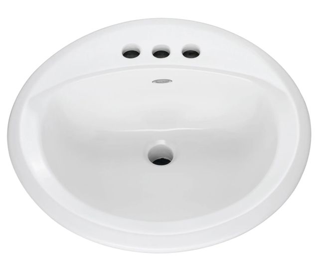 American Standard Rondalyn White Drop-In Sink with 4" Centerset-0