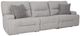 Signature Design by Ashley® Acklen Place 3-Piece Pewter Power Reclining Small Spaced Sectional-0