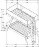 Coaster® Frankie Natural/White Twin Over Twin Bunk Bed-4