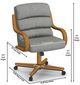 Chromcraft Customizable Nova Swivel Tilt Caster Casual Dining Chair-2