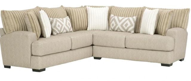 Albany Industries 2-Piece Tweed Toast Sectional-0