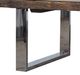 A & B Home Mateo Brown/Stainless Steel Coffee Table-1