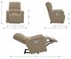 La-Z-Boy® Cade Smoke Power Wall Recliner with Headrest and Lumbar-2