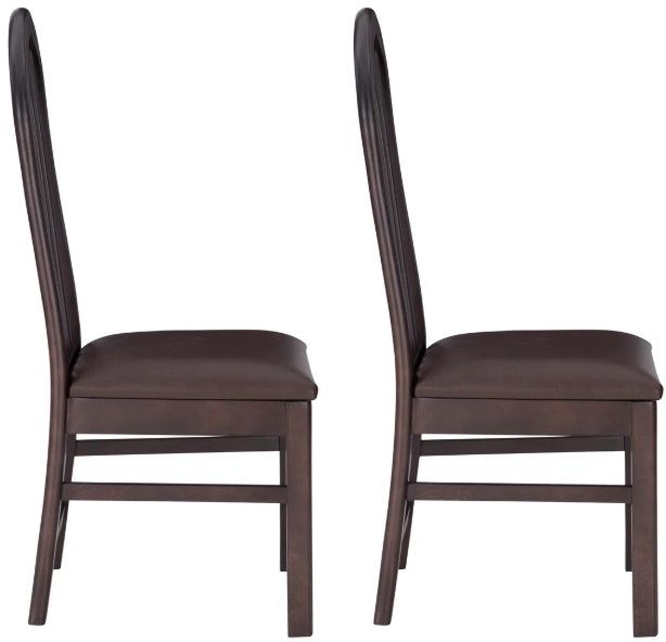 Linon Jonas 2-Piece Brown Dining Chair Set-3