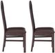 Linon Jonas 2-Piece Brown Dining Chair Set-3