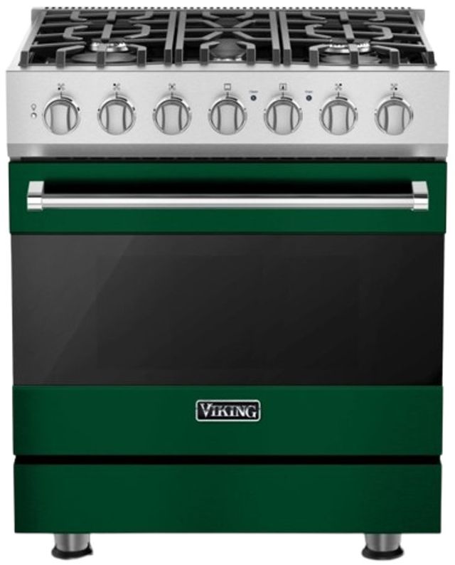 Viking® 3 Series 30'' Ivy Propane Gas Pro Style Dual Fuel Range-0