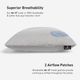 BEDGEAR® Flow Performance® 0.0 Memory Foam Medium Soft Standard Pillow-4