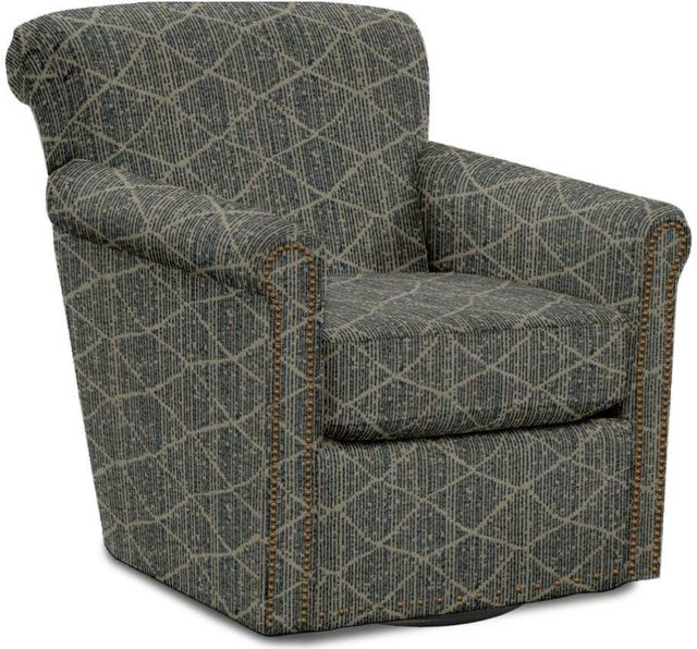 Creek Side Customs Customizable Jakson Swivel Chair with Nailhead Trim-4
