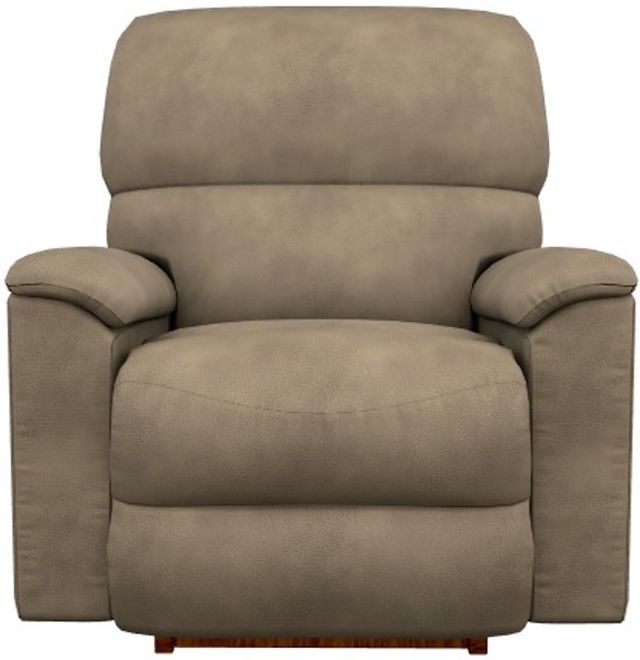 La-Z-Boy® Brooks Mushroom Power Rocking Recliner with Headrest and Lumbar-1