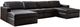Signature Design by Ashley® ModMax II 4-Piece Black U-Shape Double Chaise Sectional-0