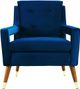 TOV Furniture Draper Navy Velvet Chair-1
