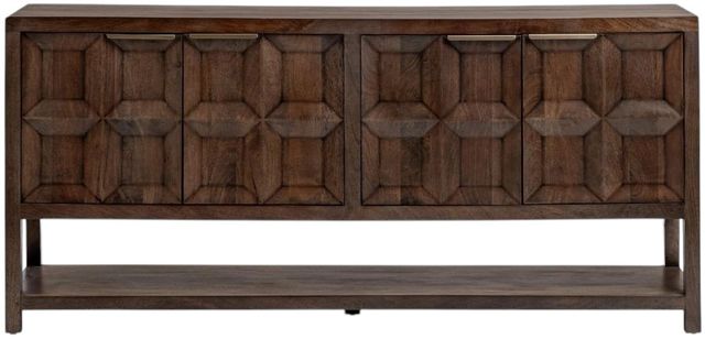 Classic Home Costa Tundra Brown 4-Door Cabinet-3