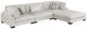Homelegance® Tinley 4-Piece Beige Modular Sectional with Ottoman-0