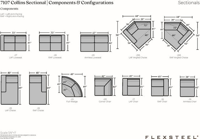 Flexsteel® Collins Birch Sectional-3