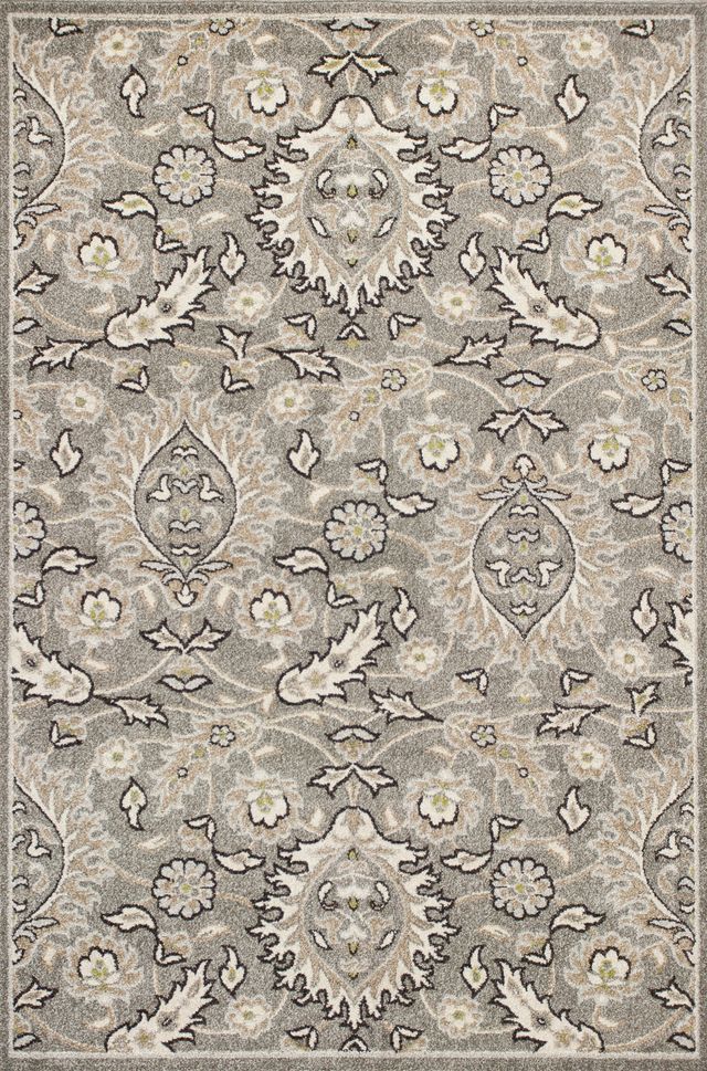 KAS Rugs Lucia Grey Artisan 5'x8' Rug-0