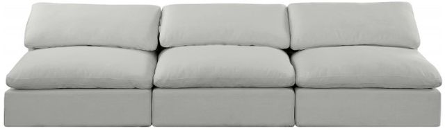 Meridian Furniture Comfy 3-Piece Gray Armless Sofa -1