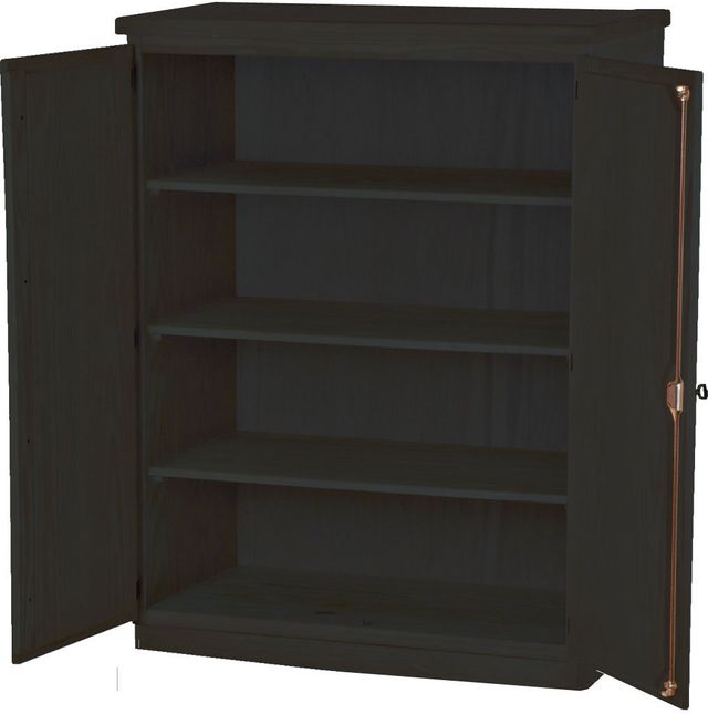 Crate Designs™ Furniture Espresso Lacquer Top Small Shelf Armoire-0