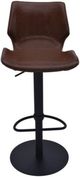 Armen Living Zuma Matte Black/Vintage Coffee Bar Stool-2