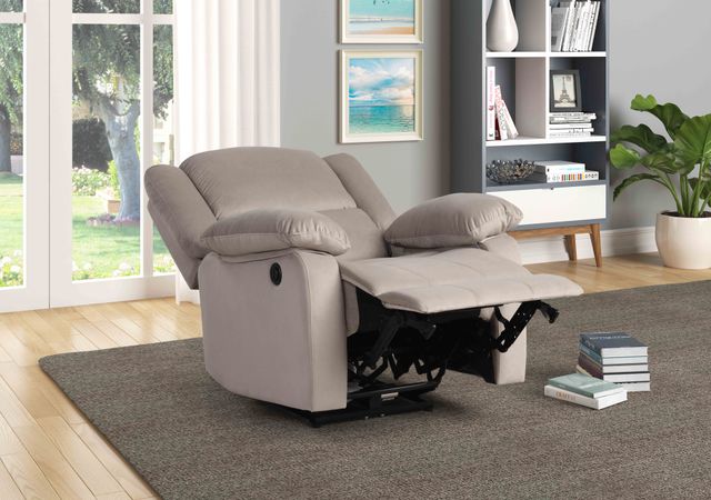 Milton Green Stars Light Brown Power Recliner Chair with Comfort Back-1