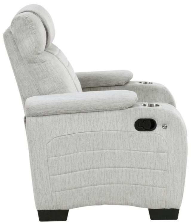 Homelegance® Ronan Light Gray Manual Recliner-3