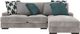 Ashley® Bardarson 2-Piece Silver Right-Arm Facing Loveseat Sectional and Chaise-0
