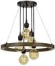 Cal® Lighting & Accessories Martos Pine/Iron Chandelier-0