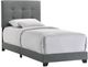 Intercon Addyson Gunmetal Youth Twin Upholstered Panel Bed-0