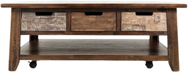 Jofran Inc. Painted Canyon Brown Cocktail Table-2