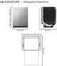 LG SIGNATURE Iconic Collection 24" Printproof™ Stainless Steel FlushFit™ Dishwasher with QuadWash® Pro-3