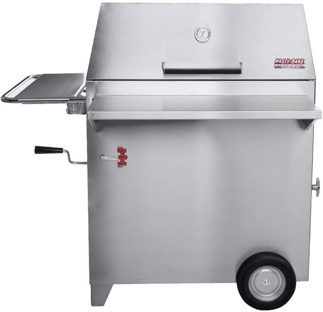 Hasty Bake Legacy 30" Stainless Steel Charcoal Freestanding Grill -0