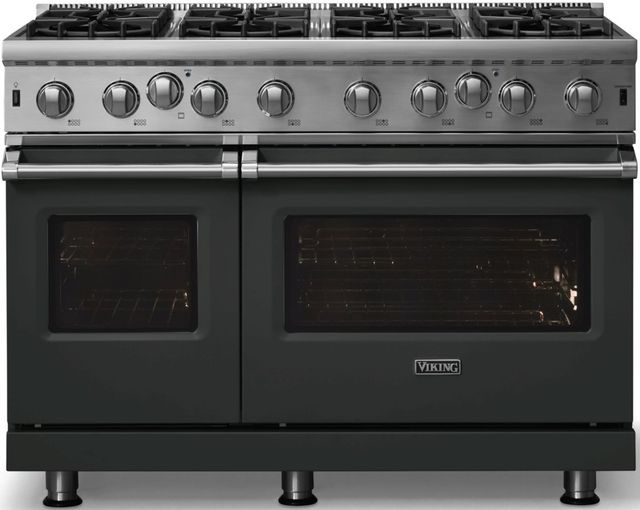 Viking® 5 Series 48” Antique Bronze Pro Style Natural Gas Range-3