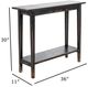 Nest Home Collections Rita Antique Black Small Console Table-2