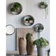 A & B Home 5-Piece Gunmetal Round Wall Planter Set-4