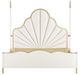 Michael Amini® Malibu Crest Chardonnay/Porcelain California King Upholstered Poster Bed-3