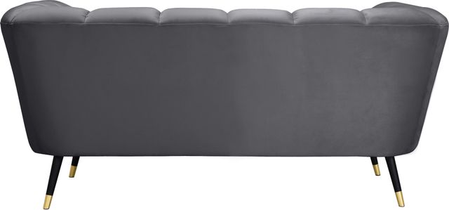 Meridian Furniture Beaumont Grey Velvet Loveseat-2