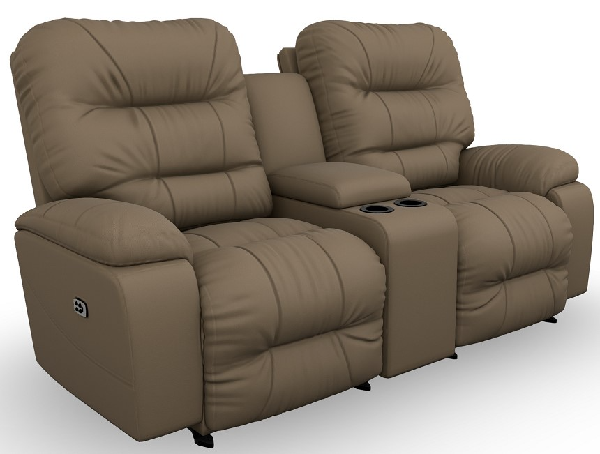 Best® Home Furnishings Customizable Ryson Leather Power Tilt Headrest Space Saver Loveseat