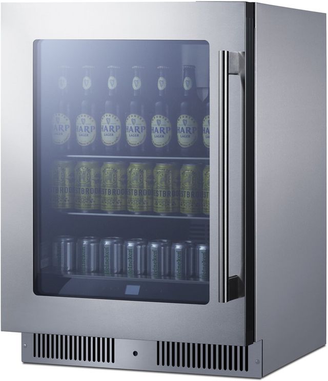 Summit® 24" 4.7 Cu. Ft. Stainless Steel Built-In Beverage Center -3