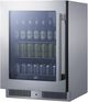Summit® 24" 4.7 Cu. Ft. Stainless Steel Built-In Beverage Center -3
