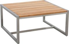 Enclover Acacia Stainless Steel/Teakwood End Table