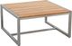 Enclover Acacia Stainless Steel/Teakwood End Table-0