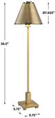 Uttermost® Pilot Brushed Brass Buffet Lamp-2