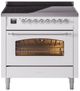 Ilve® Nostalgie II Series 36" White Pro Style Induction Range-1