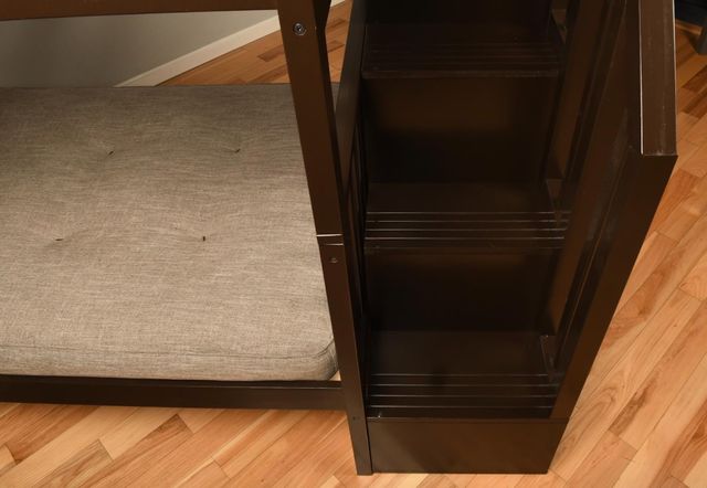Kodiak Furniture Kelcie Dark Chocolate Twin/Twin Bunk Bed with Tray-2