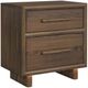 Elements International Brisbane 4-Piece Beige/Brown King Panel Bedroom Set-4